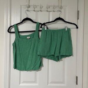 target a new day green linen set